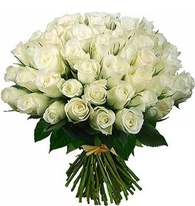  Ukrayna Çiçek Gönder Ukrayna 51 Beyaz Gül Buketi