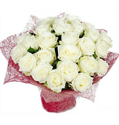  Ukrayna Çiçek Siparişi Ukrayna 25 Beyaz Gül