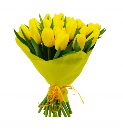  Ukrayna Çiçek Siparişi 25 Sarı Laleler