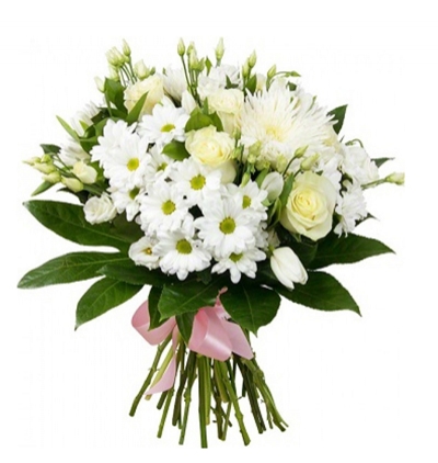  Ukrayna Çiçek Gönder Ukrayna Beyaz Çiçek Buketi