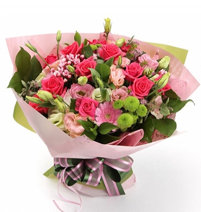 ukrayna orta boy karma buket Çiçeği & Ürünü Renkli Çiçeklerden Demet 